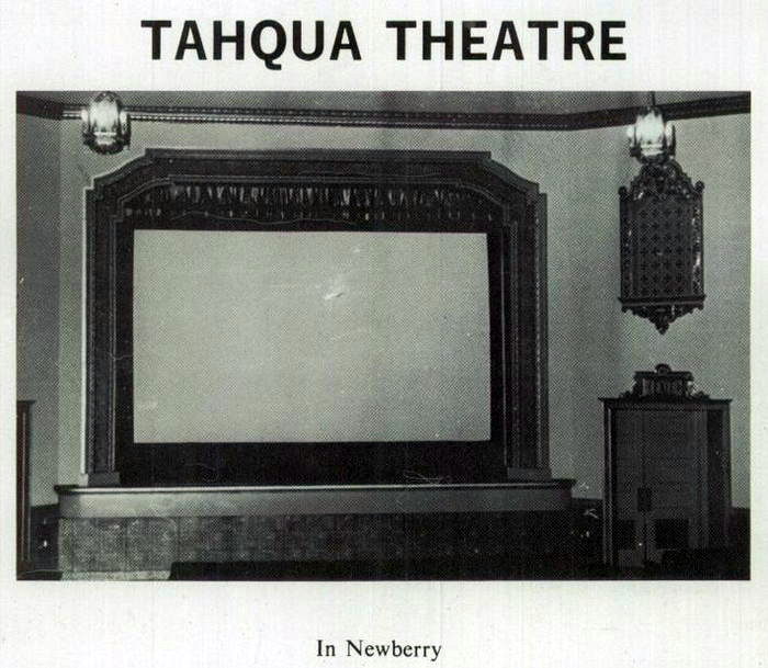 1976 newberry high yearbook ad Tahqua-Land Theatre, Newberry